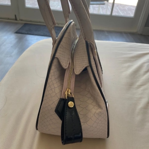 SOLD-Vintage Vivienne Westwood Yasmine Bag - Pink; Snake Print - Picture 8 of 14